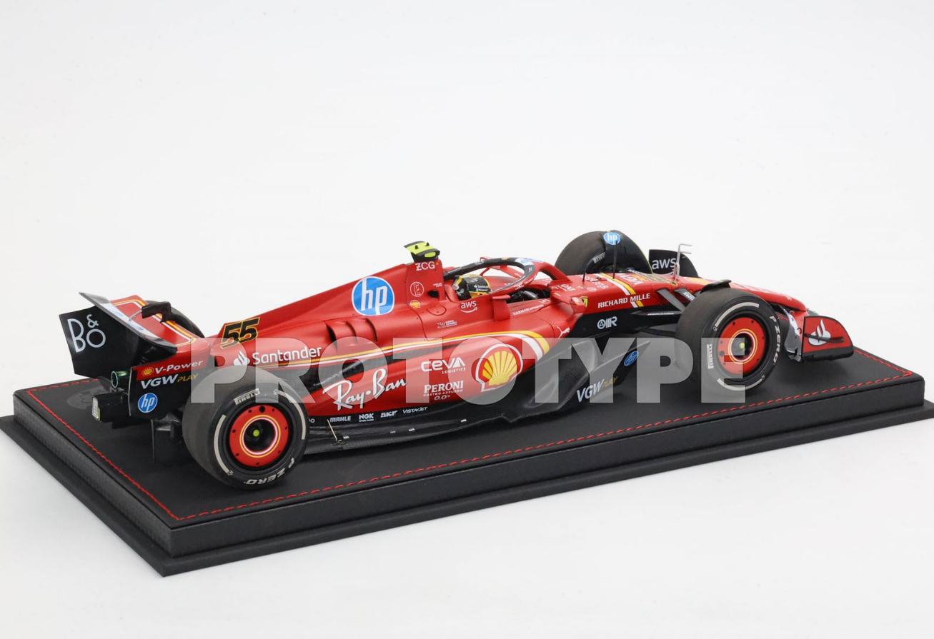 BBR 1:18 Ferrari SF24 ITALIAN GP 2024 - Monza Sainz 4th position