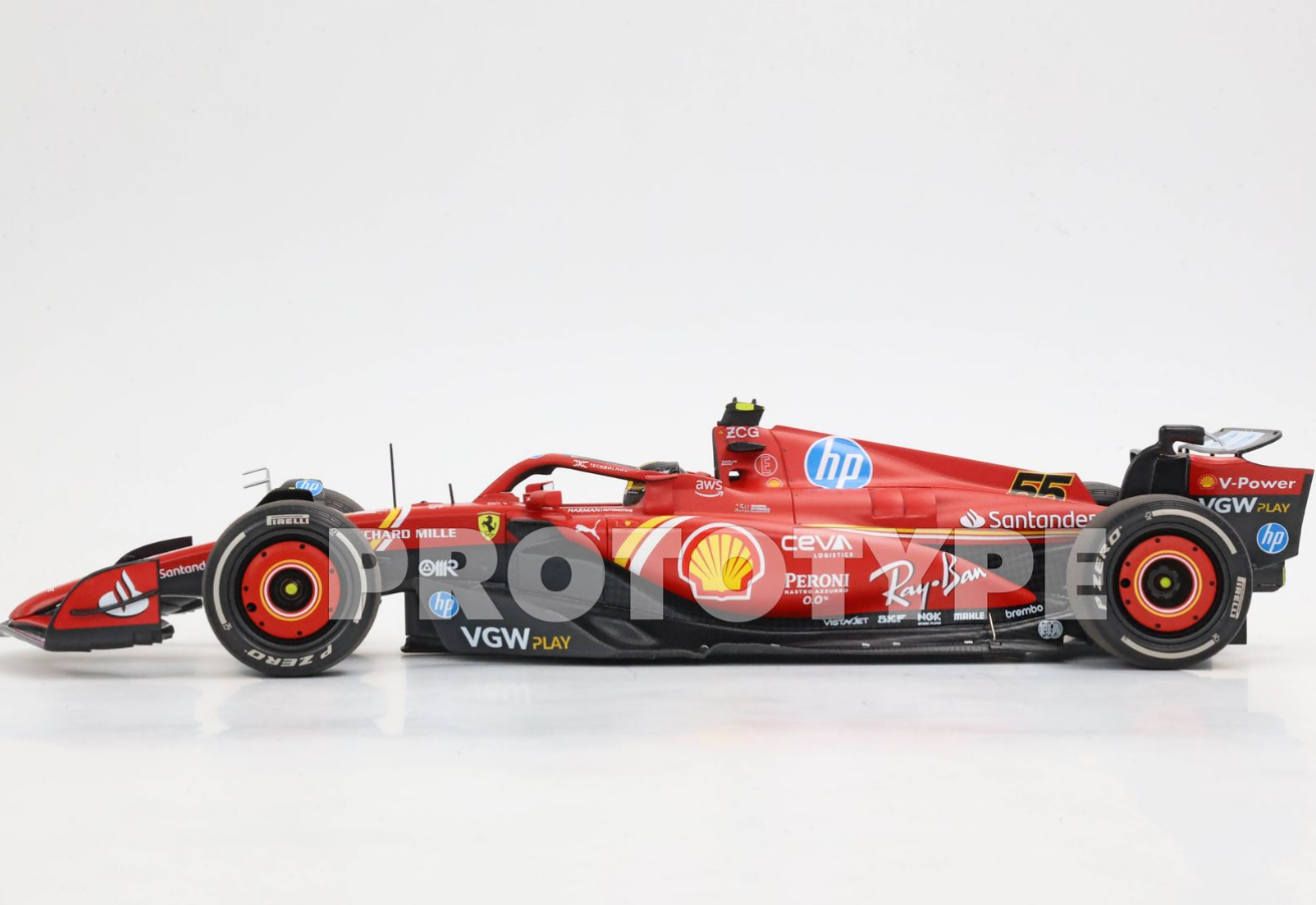 BBR 1:18 Ferrari SF24 ITALIAN GP 2024 - Monza Sainz 4th position