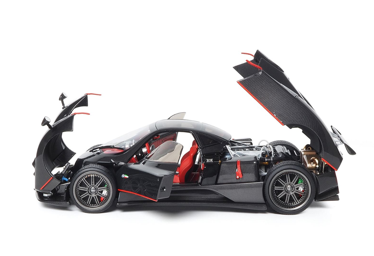 BBR 1:18 Pagani Zonda F (Carbon Fiber/Red)