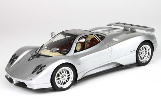 BBR 1:18 Pagani ZONDA C12 001 1999 Silver 20th anniversary restoration