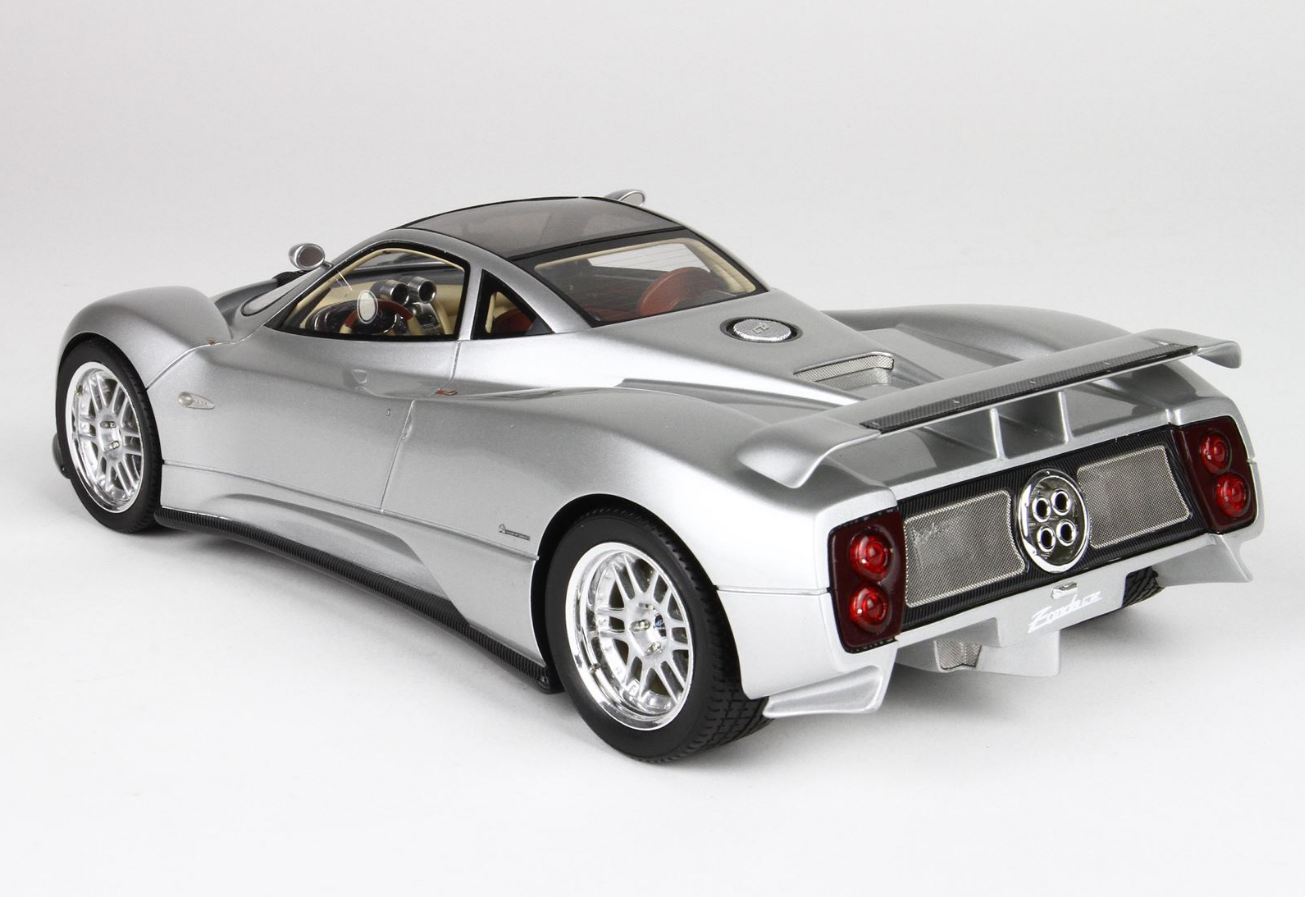 BBR 1:18 Pagani ZONDA C12 001 1999 Silver 20th anniversary restoration