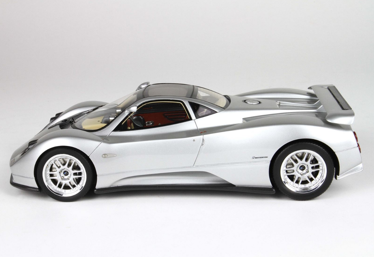 BBR 1:18 Pagani ZONDA C12 001 1999 Silver 20th anniversary restoration