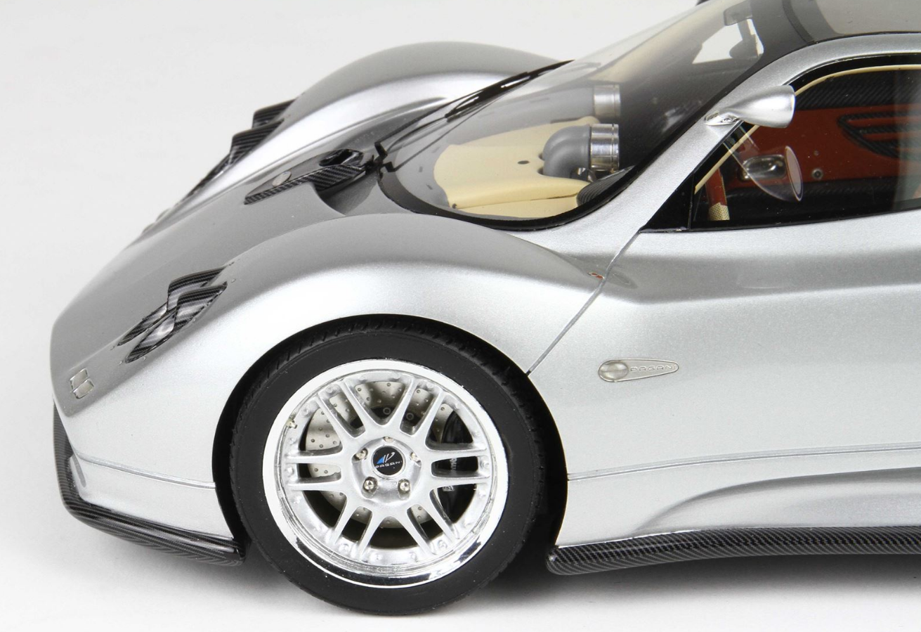 BBR 1:18 Pagani ZONDA C12 001 1999 Silver 20th anniversary restoration