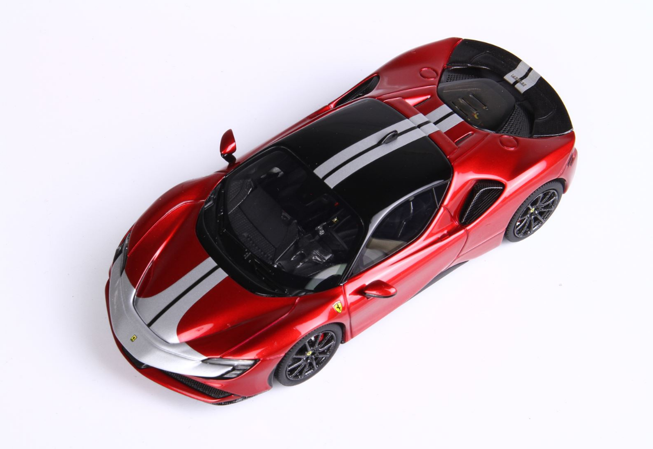 BBR 1:43 Ferrari SF90 Stradale Pack Fiorano (Red fire)