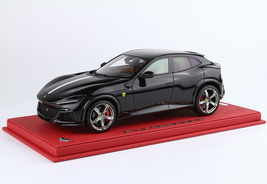 BBR 1:18 Ferrari Purosangue (Nero Purosangue - italian flag)