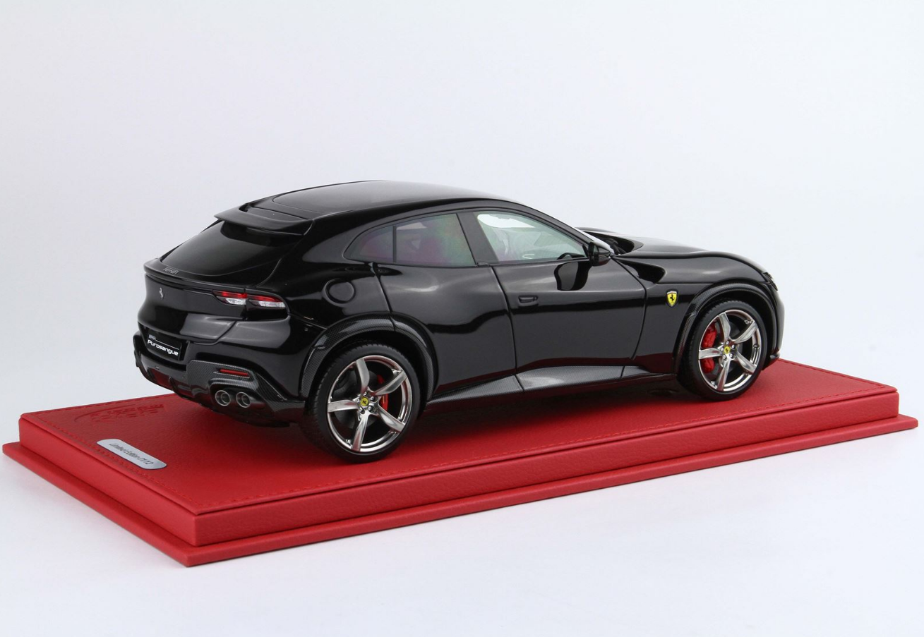 BBR 1:18 Ferrari Purosangue (Nero Purosangue - italian flag)