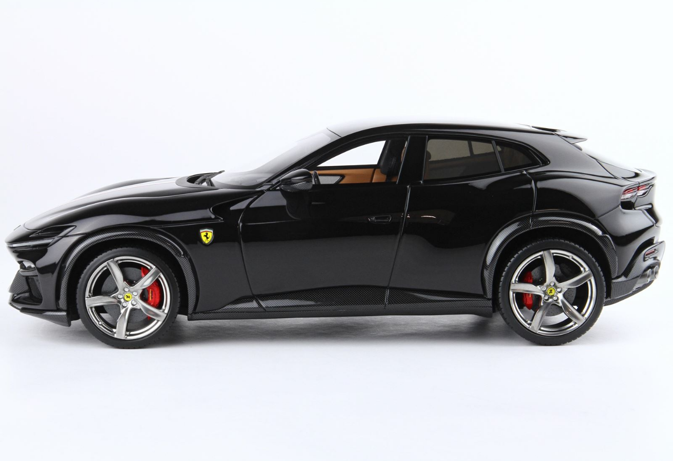 BBR 1:18 Ferrari Purosangue (Nero Purosangue - italian flag)