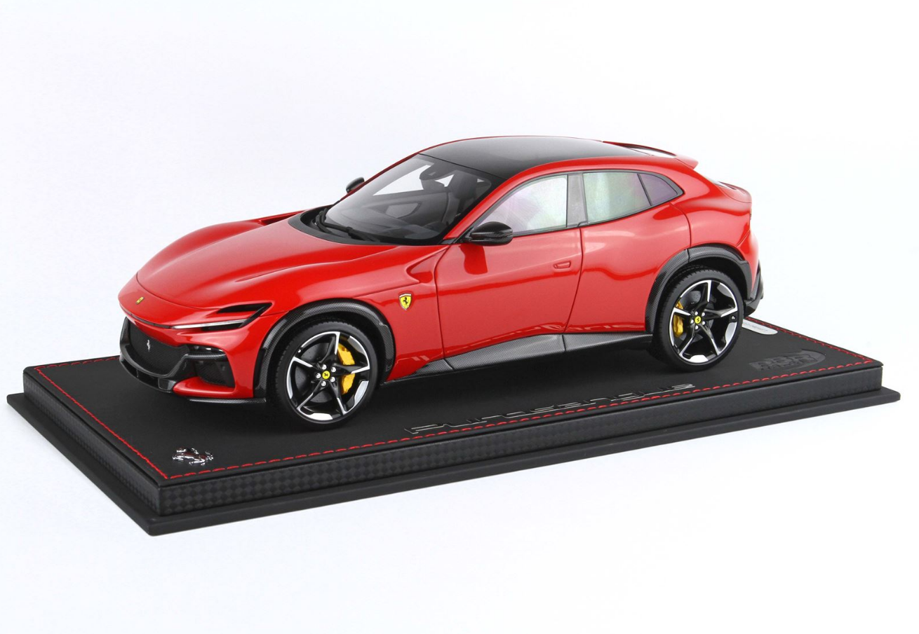 BBR 1:18 Ferrari Purosangue (Panoramic Roof) - Rosso Corsa