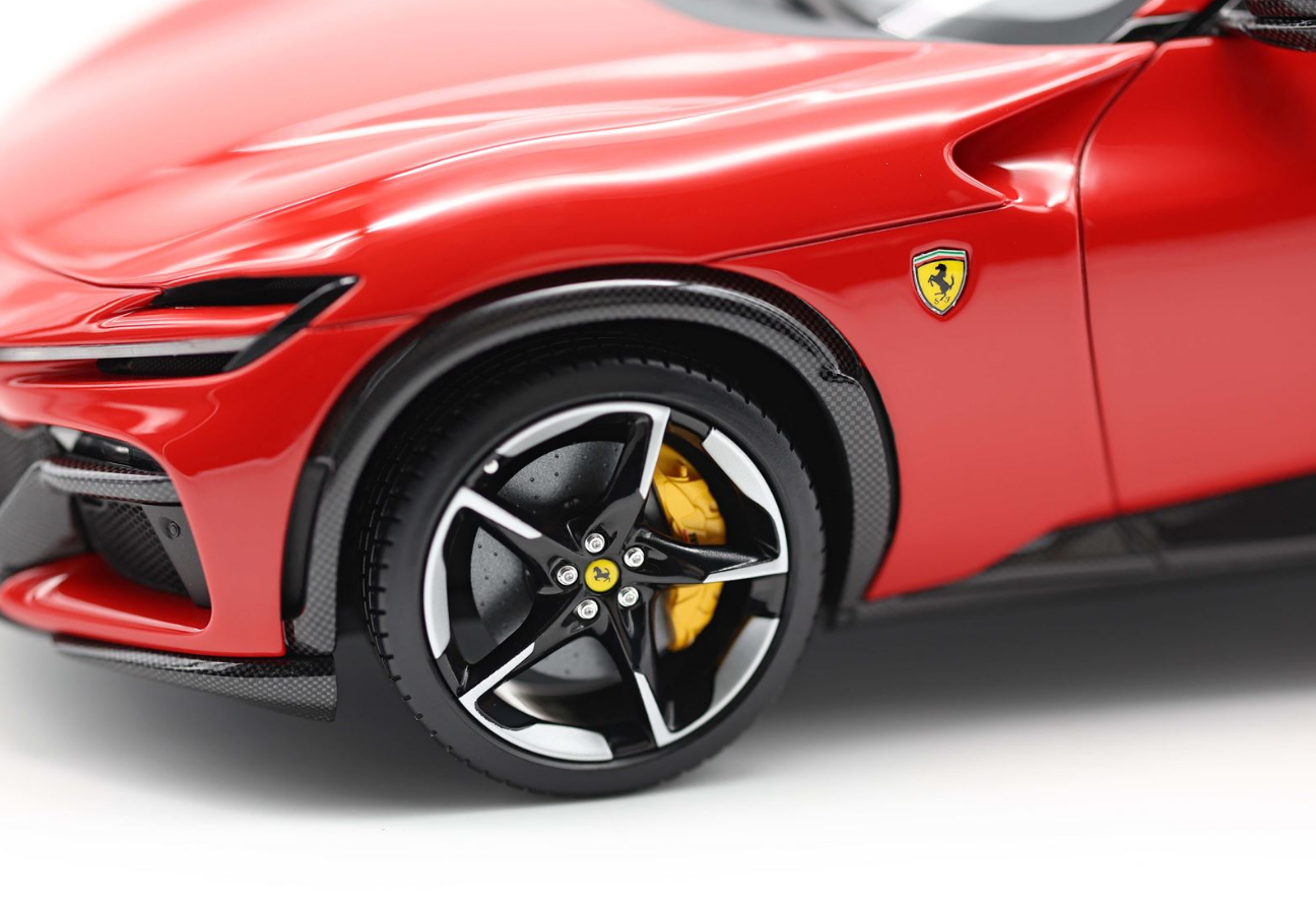 BBR 1:18 Ferrari Purosangue (Panoramic Roof) - Rosso Corsa
