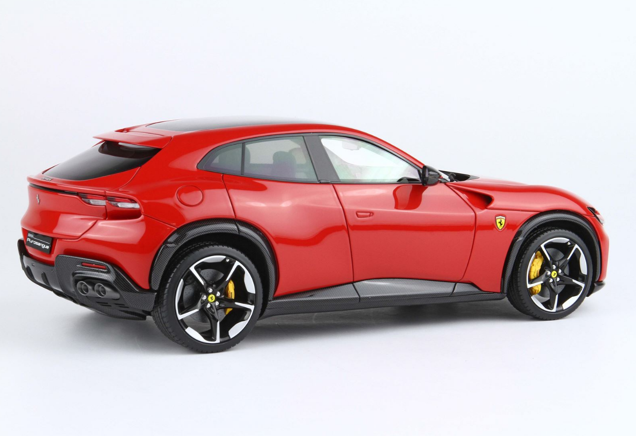 BBR 1:18 Ferrari Purosangue (Panoramic Roof) - Rosso Corsa