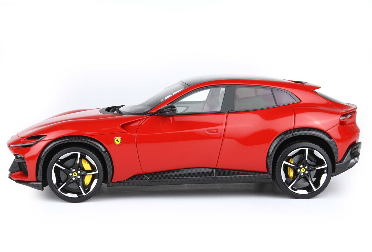 BBR 1:18 Ferrari Purosangue (Panoramic Roof) - Rosso Corsa