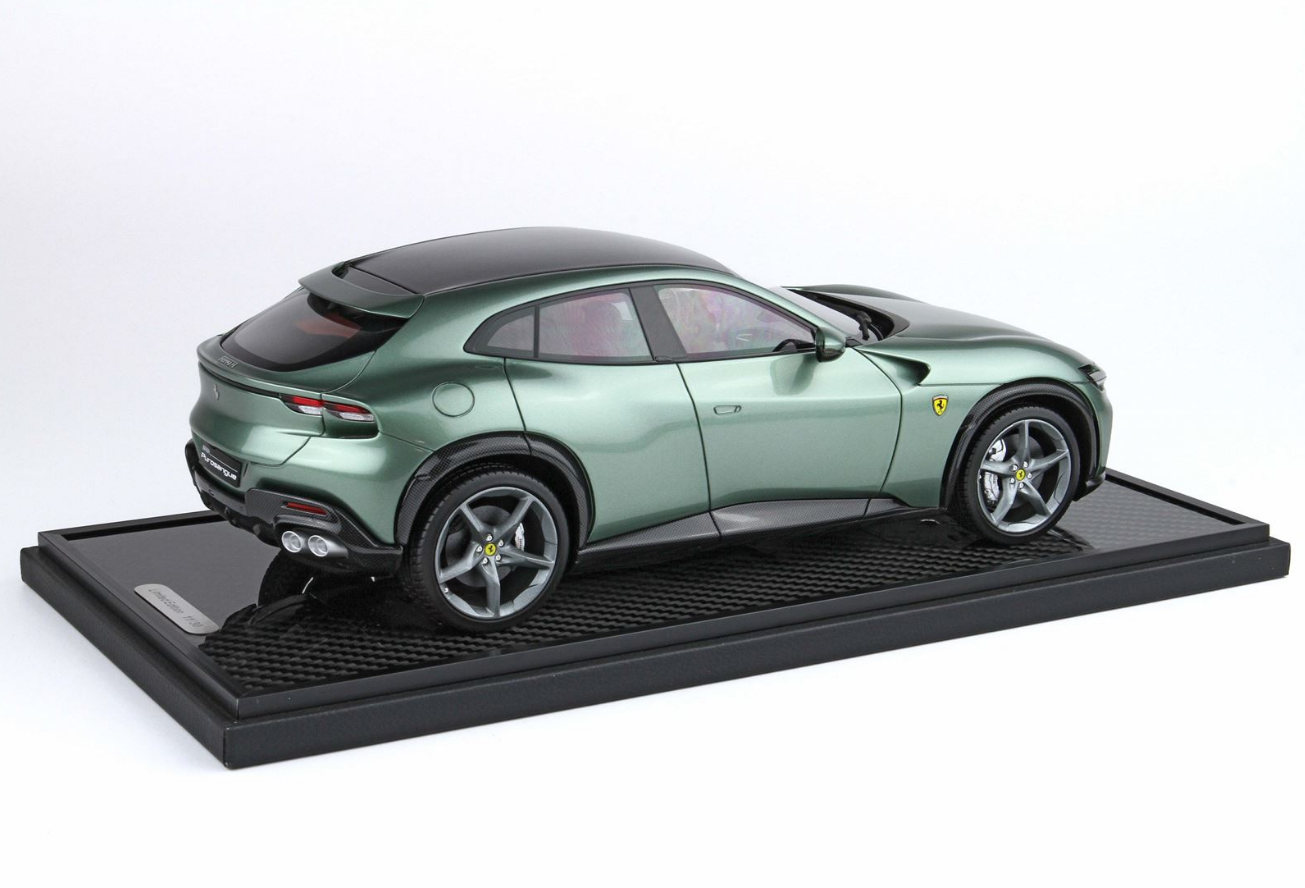 BBR 1:18 Ferrari Purosangue Piero Ferrari (Carbon base) - Dora Green