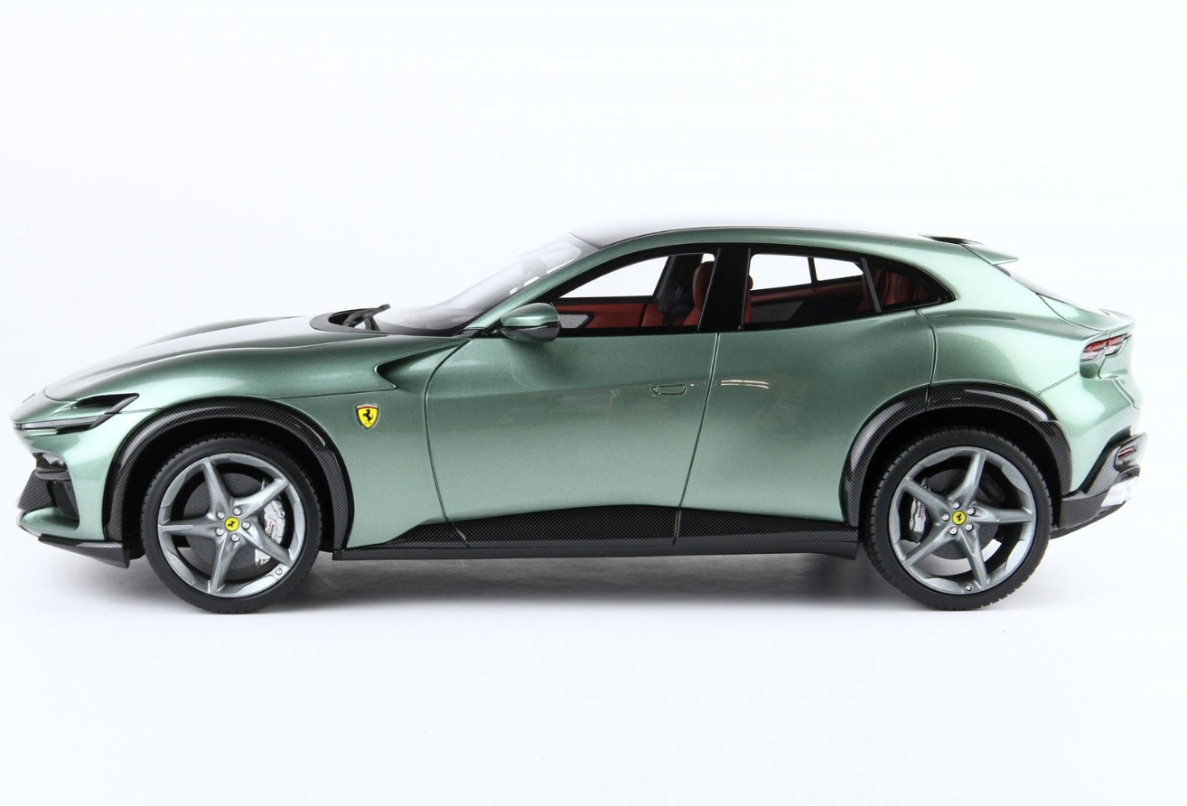 BBR 1:18 Ferrari Purosangue Piero Ferrari (Carbon base) - Dora Green