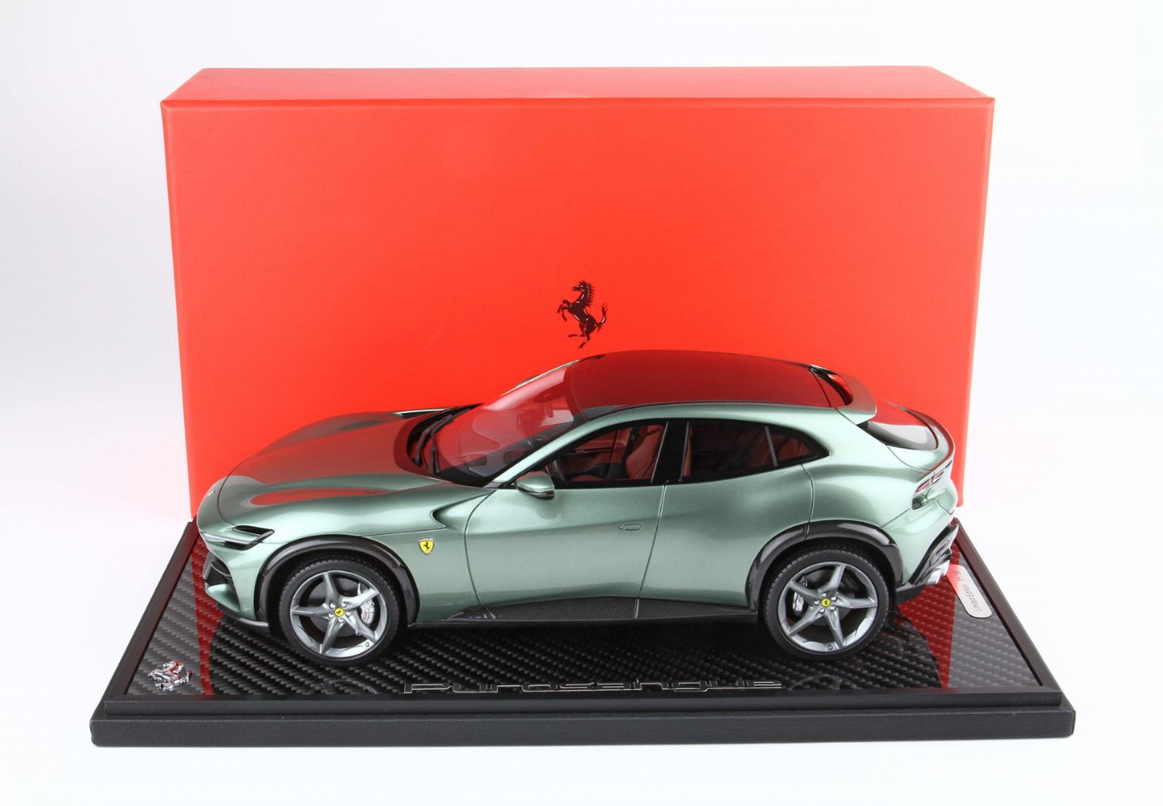 BBR 1:18 Ferrari Purosangue Piero Ferrari (Carbon base) - Dora Green