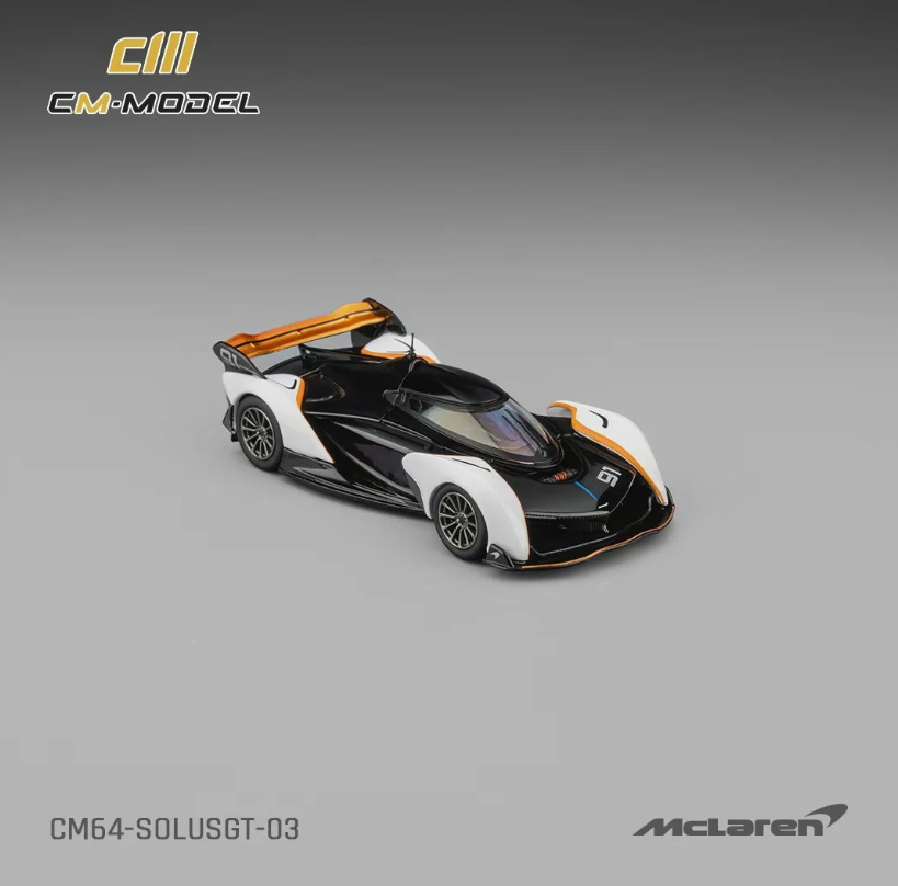 CM Model 1:64 McLaren Solus GT (White/Orange)