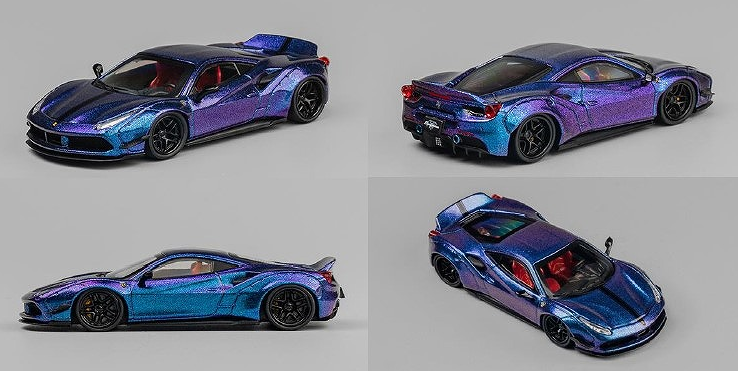 CM Model 1:64 Ferrari 488 GTB LBWK LB (Chameleon)