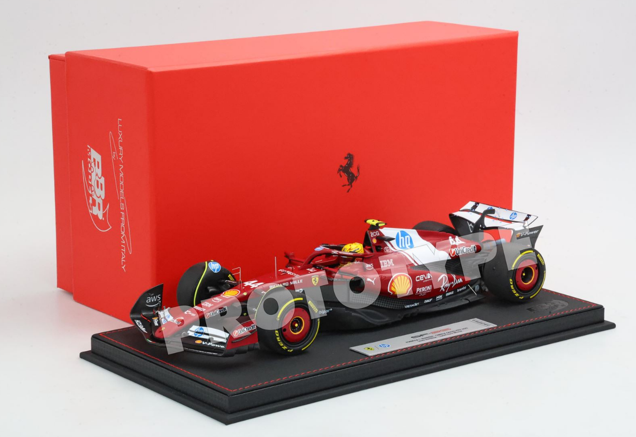 BBR 1:18 Ferrari SF25 F1 China GP - WINNER HAMILTON