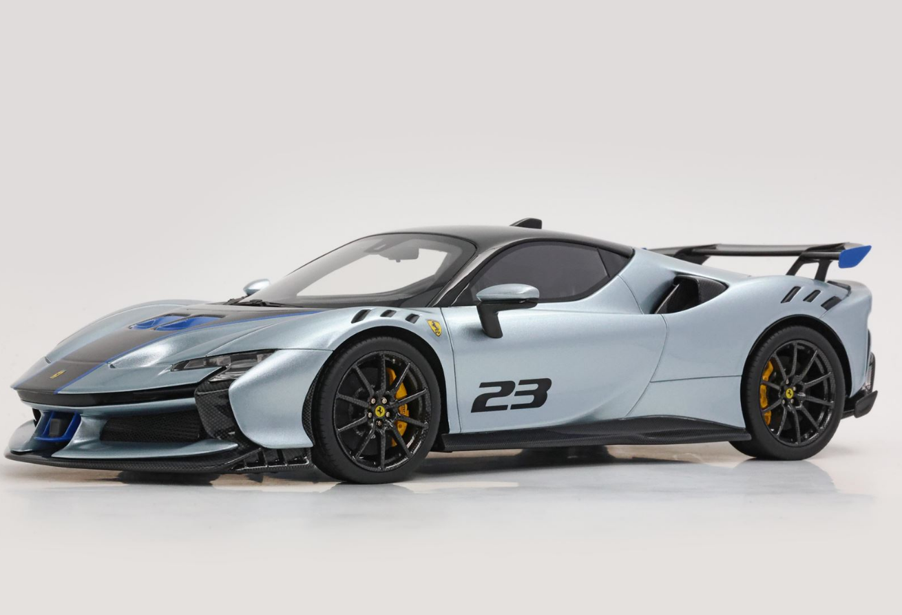 BBR 1:18 Ferrari SF90XX Stradale (Titan Gray)