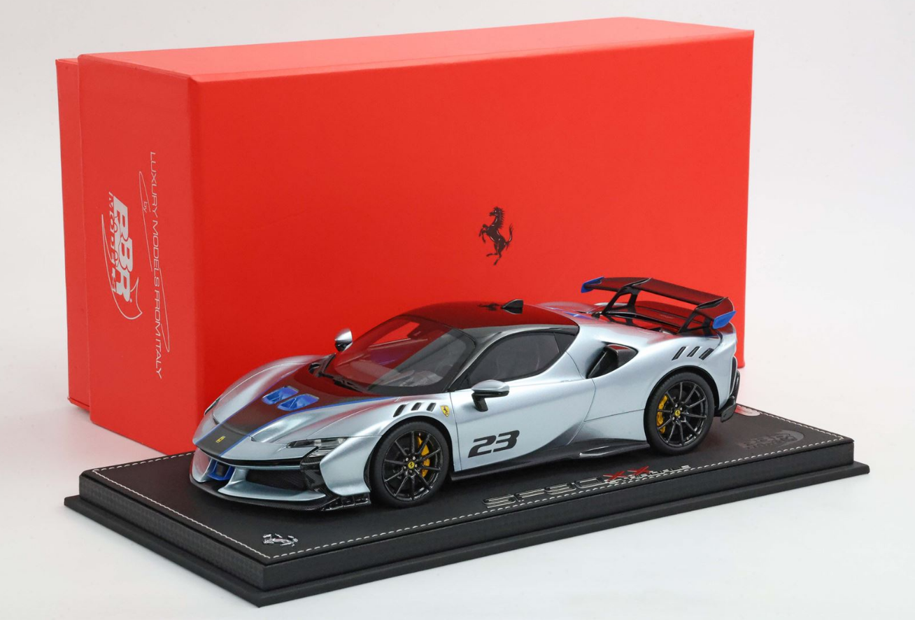 BBR 1:18 Ferrari SF90XX Stradale (Titan Gray)