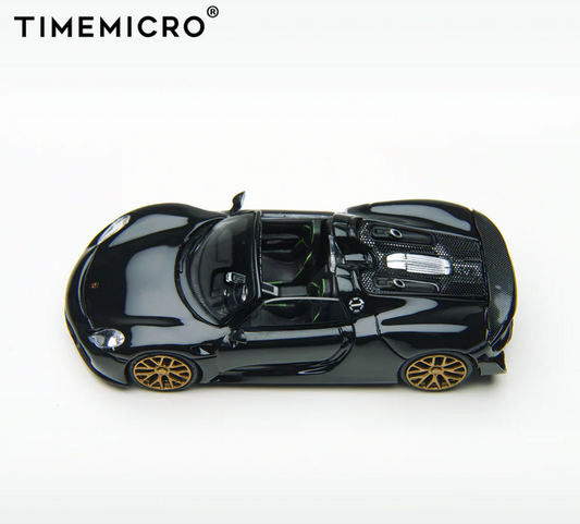 Time Micro 1:64 Porsche 918 Spyder (Black/Gold)