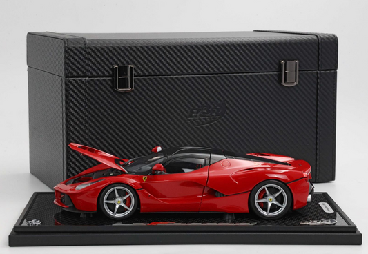 BBR 1:18 Ferrari Laferrari (Rosso Corsa 322 - 4 point safety belt) SPECIAL COFFRET