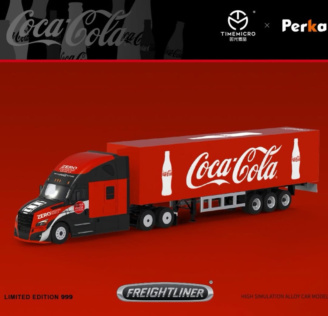 PREORDER TimeMicro 1:64 Freina Constainer Truck (Cola Cola)
