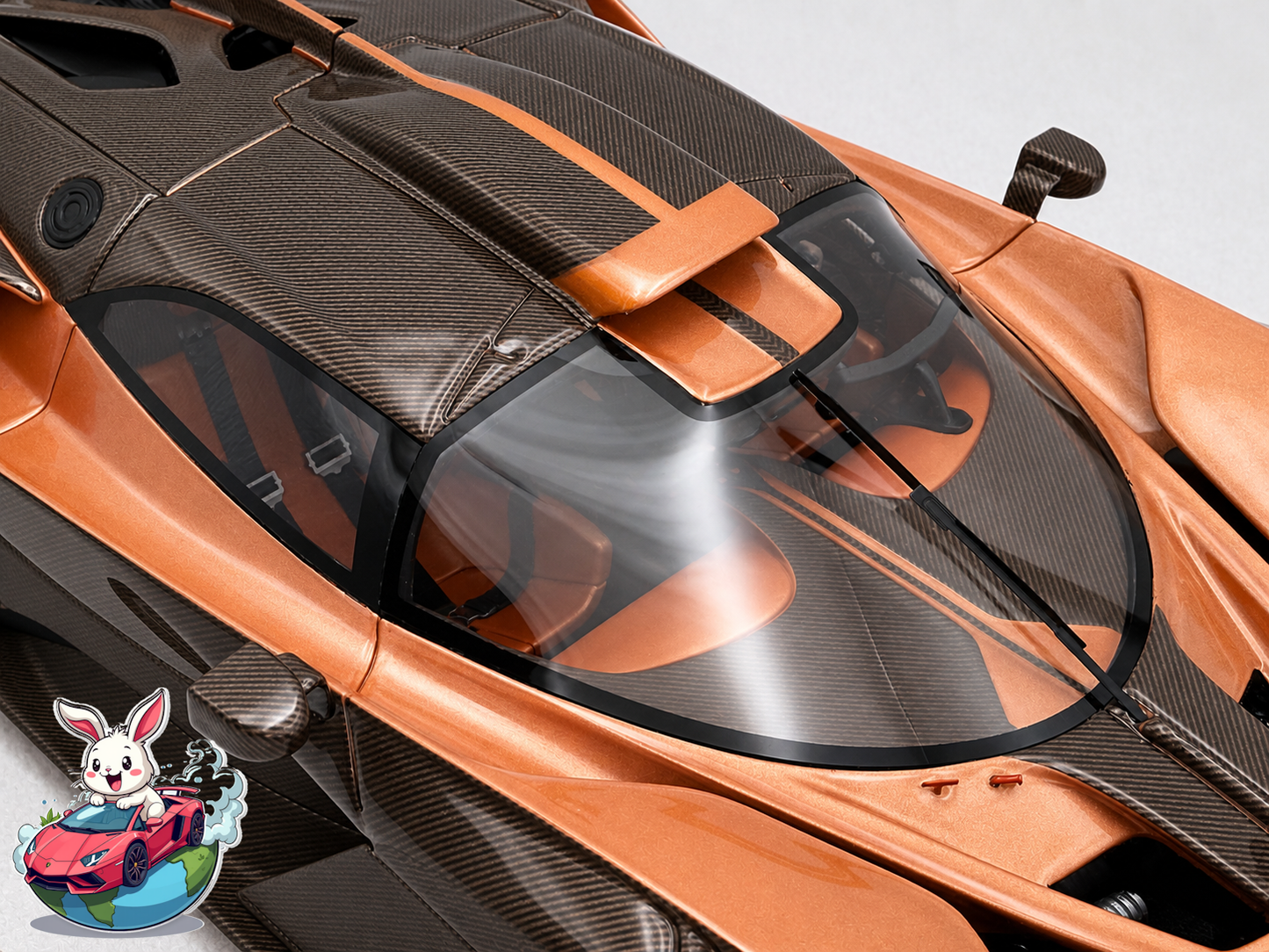 PREORDER Henson & Heaven 1:18 Bugatti Bolide (Brown Carbon) - Exclusive Model