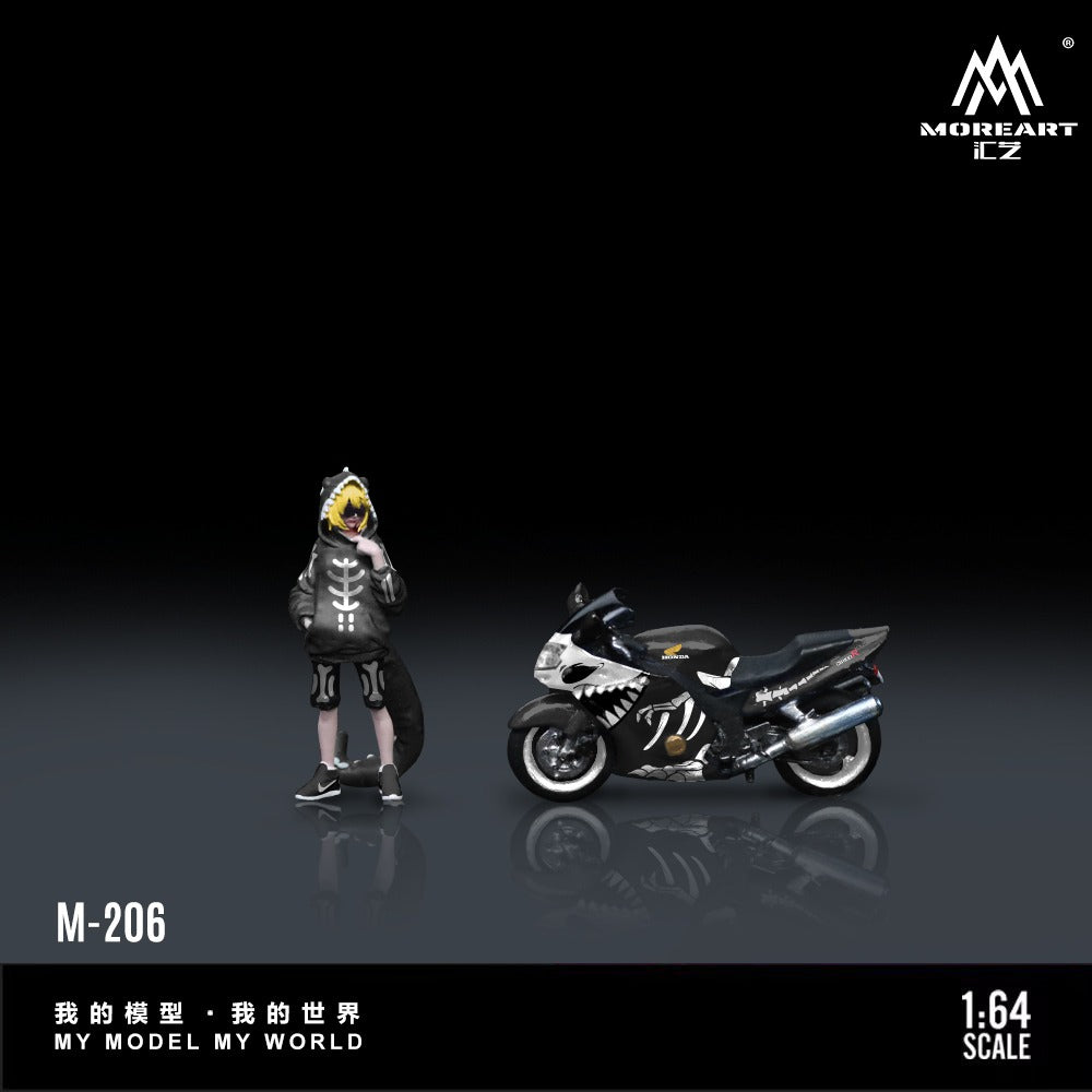 PREORDER MoreArt 1:64 Honda CBR1100XX Dragon Bike Figure Resin Model