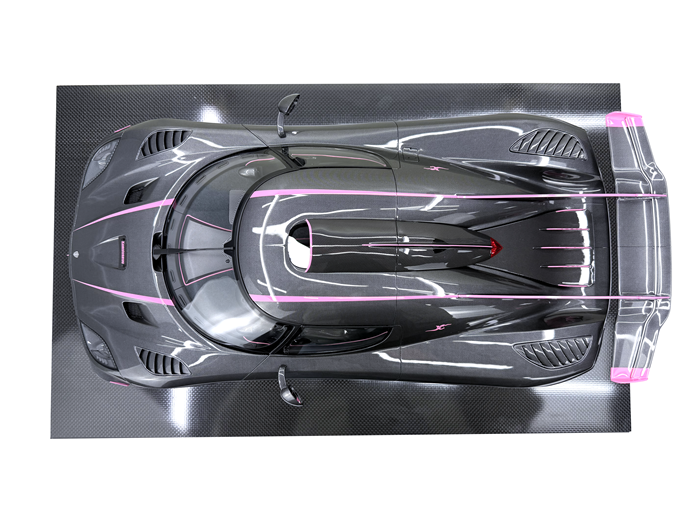 Frontiart 1:8 Koenigsegg One:1 JC (Carbon/Pink)