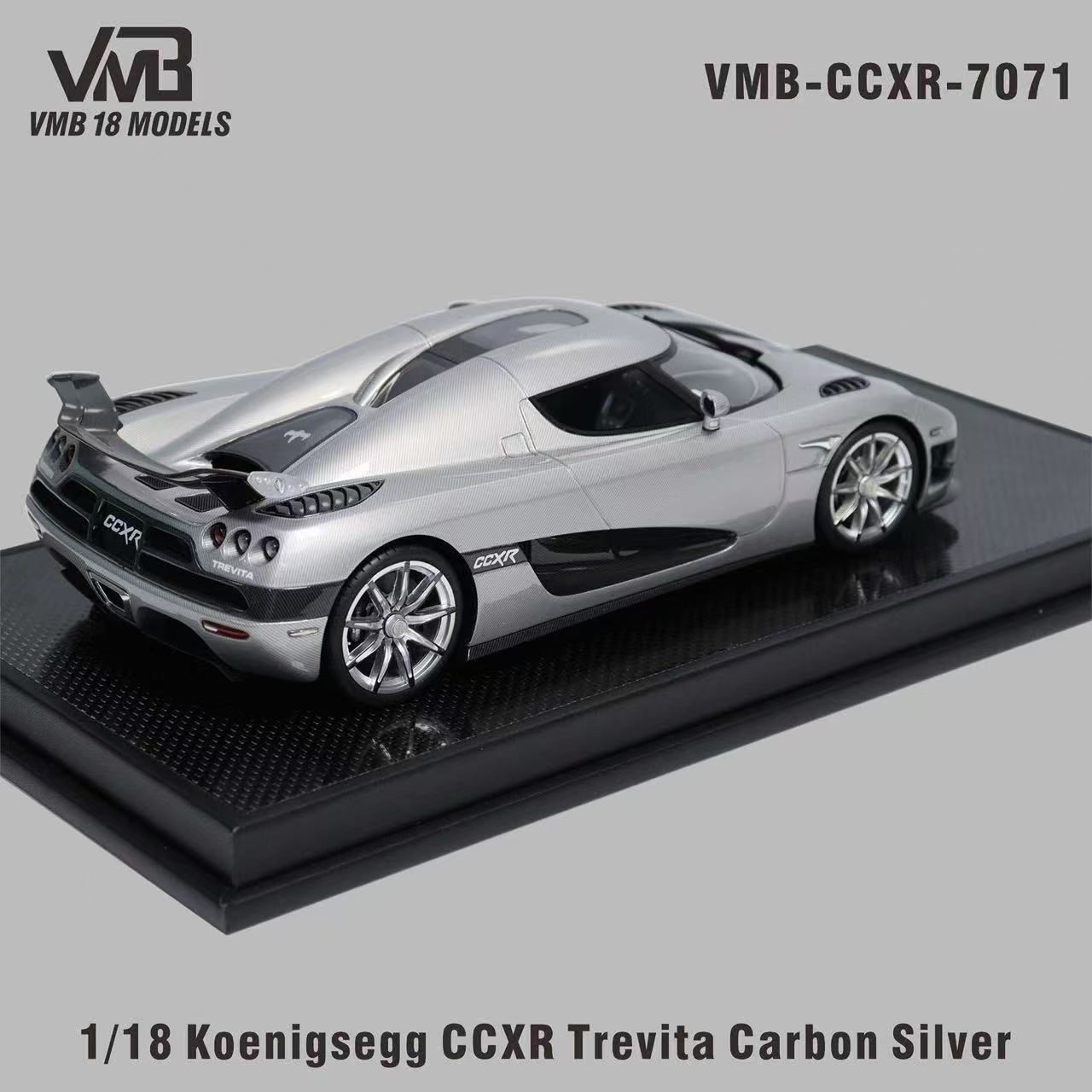 VMB 1:18 Koenigsegg CCX-R Trevita (Carbon Silver)