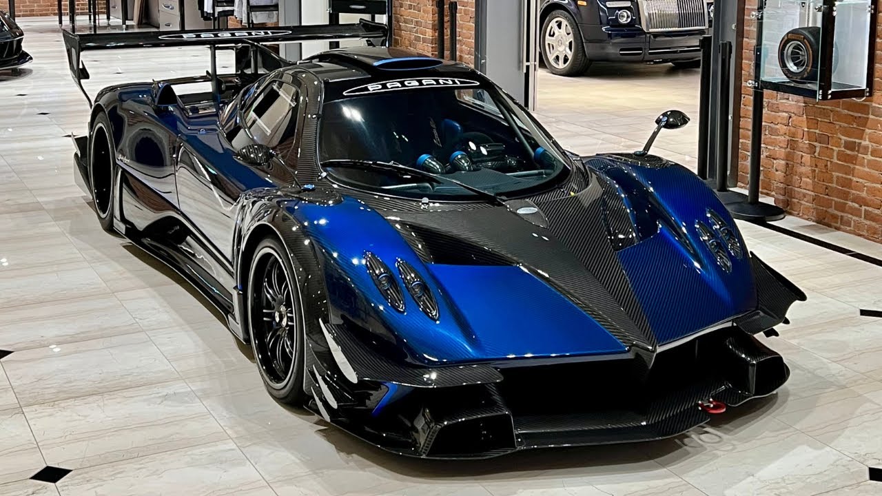 PREORDER HH Model 1:18 Pagani Zonda R (Blue Carbon)