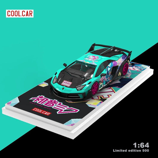 PREORDER COOL CAR 1:64 Lamborghini Aventador GT EVO LBWK ‘Hatsune Miku’