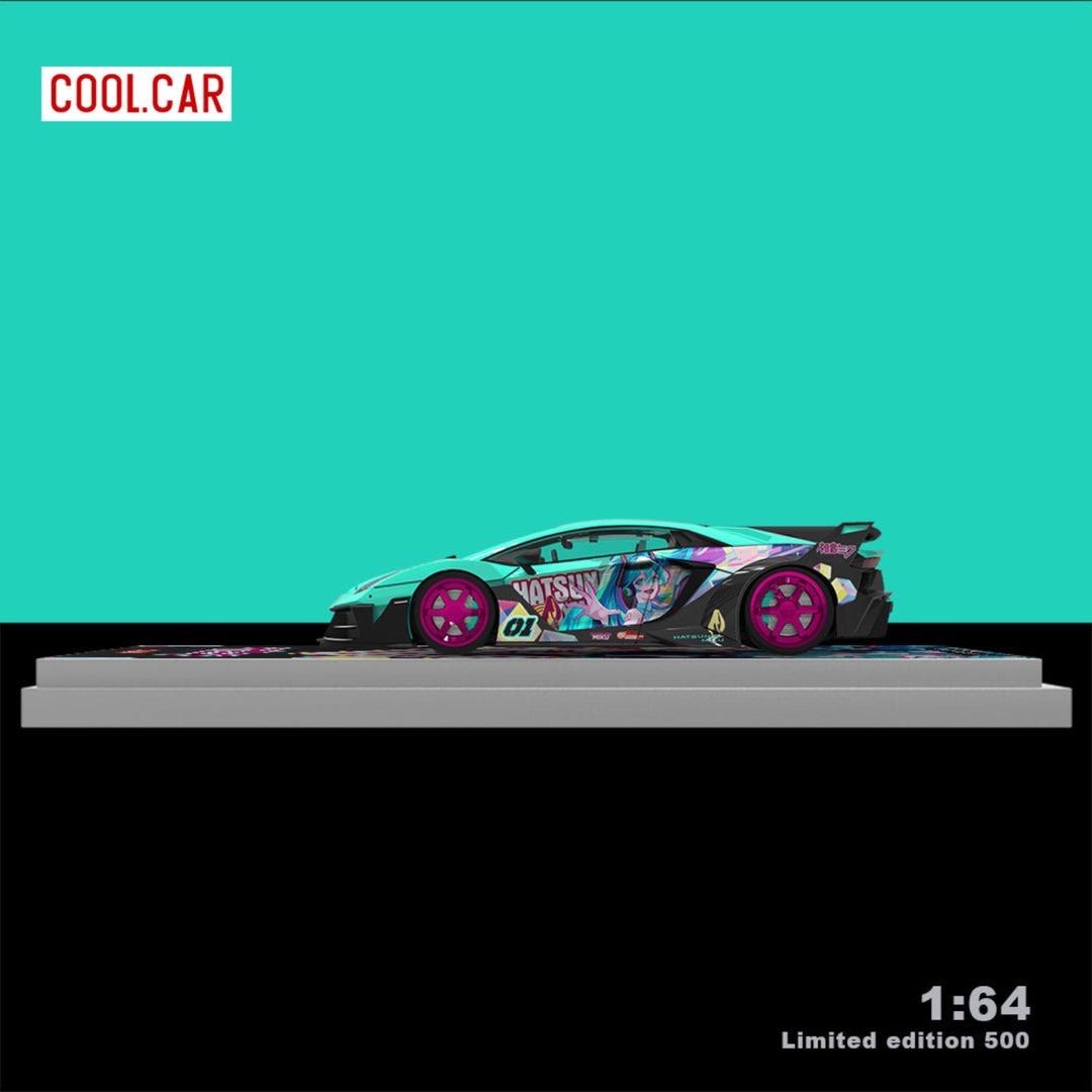 PREORDER COOL CAR 1:64 Lamborghini Aventador GT EVO LBWK ‘Hatsune Miku’