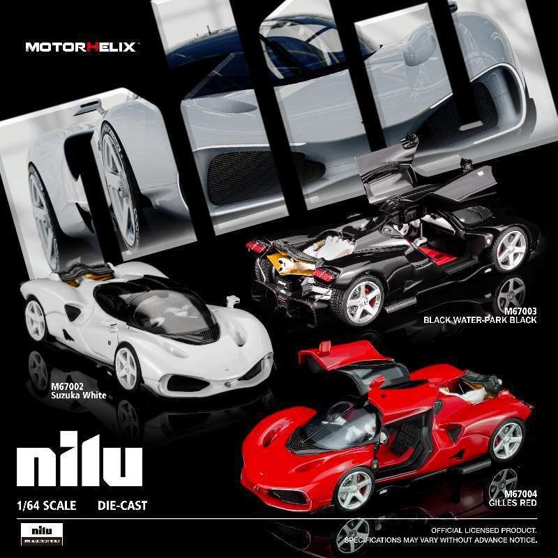 PREORDER Motorhelix 1:64 Nilu27 Nilu (White/Red/Black)
