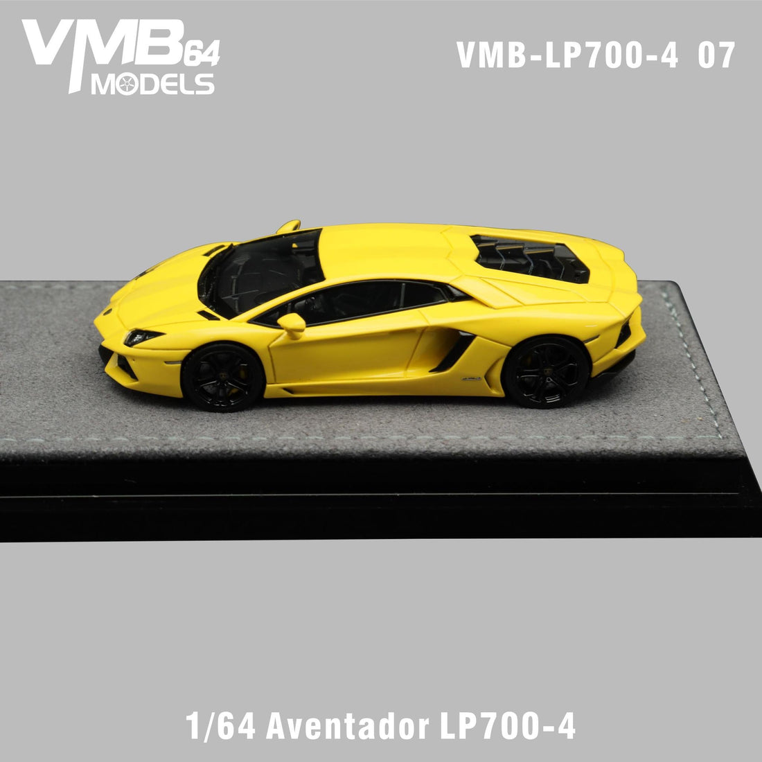 VMB 1:64 Lamborghini Aventador LP700-4 (New Color: Yellow)