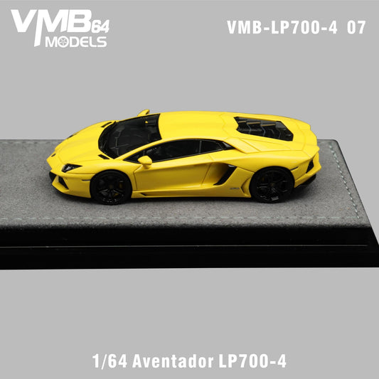 VMB 1:64 Lamborghini Aventador LP700-4 (New Color: Yellow)