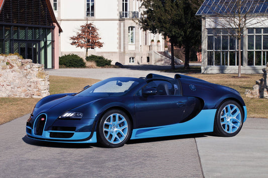 Registry: Henson & Heaven 1:18 Bugatti Veyron Grand Sport Vitesse (Blue Carbon Fiber/French Blue)