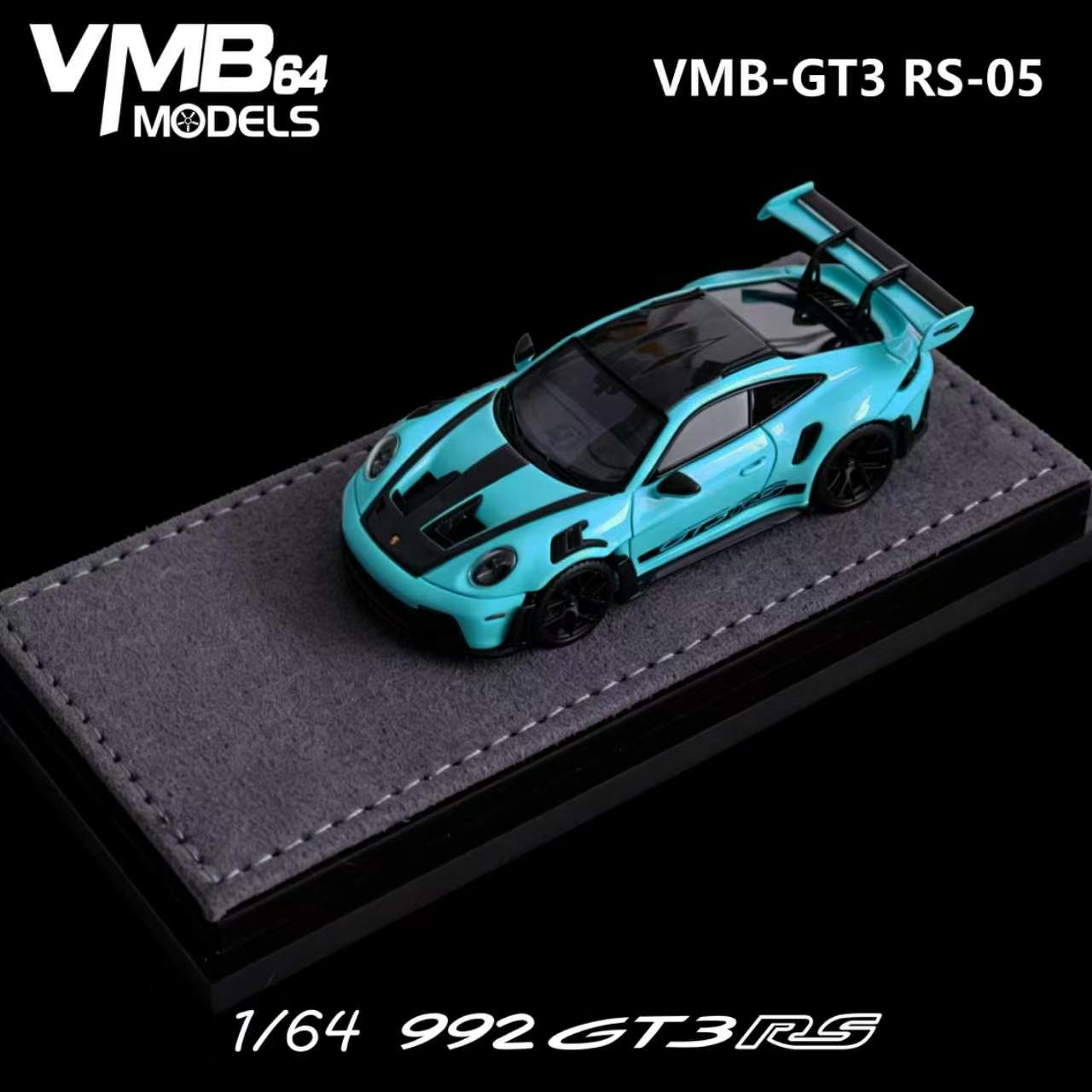 PREORDER VMB 1:64 Porsche 992 GT3RS (Tiffany Blue)