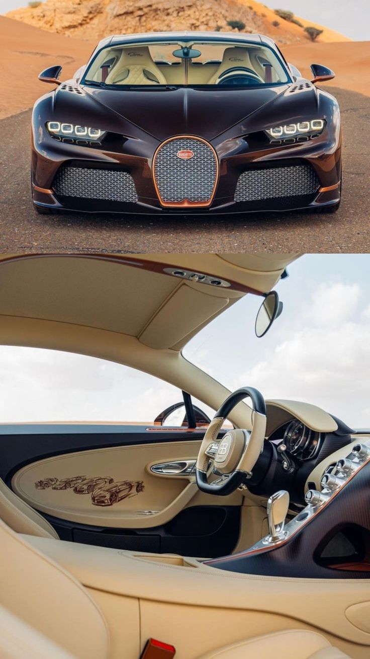 PREORDER Henson & Heaven 1:18 Bugatti Chiron Super Sport (Brown Carbon Fiber)