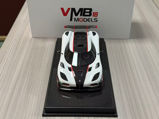 PREORDER VMB 1:18 Koenigsegg One:1 (White/Red)