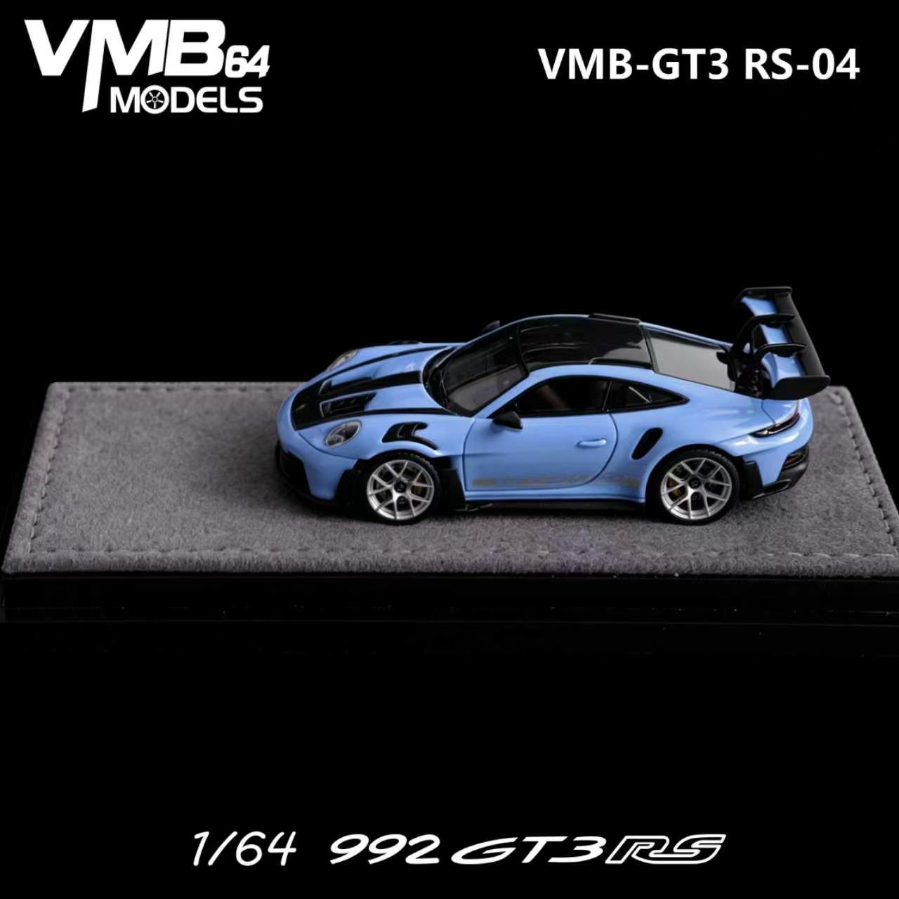 PREORDER VMB 1:64 Porsche 992 GT3RS (Etna Blue)