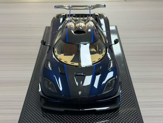 VMB 1:18 Koenigsegg One:1 (Blue Carbon + Star Wheel)