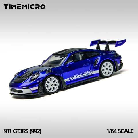 Time Micro 1:64 Porsche 911 992 GT3 RS (San Marino Blue)
