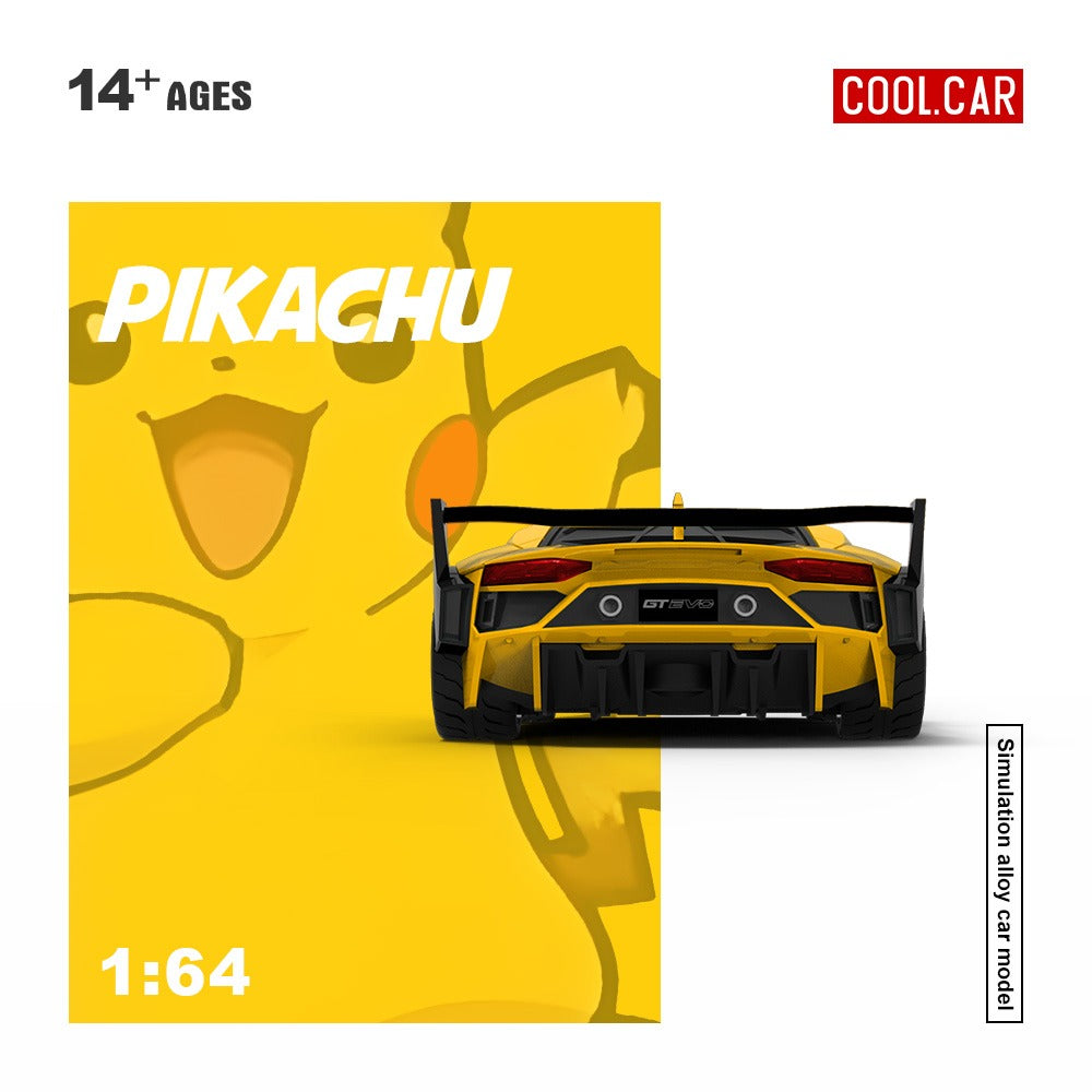 PREORDER Cool Car 1:64 Lamborghini Aventador GT EVO LBWK 'Pikachu'