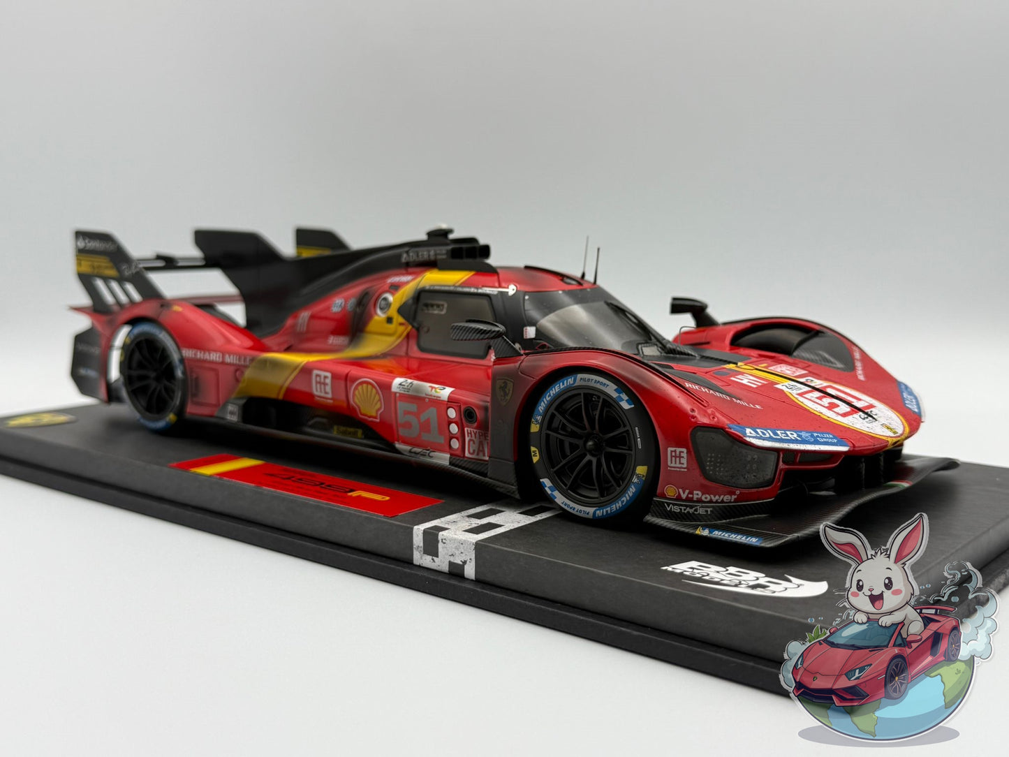 BBR 1:18 Ferrari 499P Winner Le Mans 2023 'End of Race'