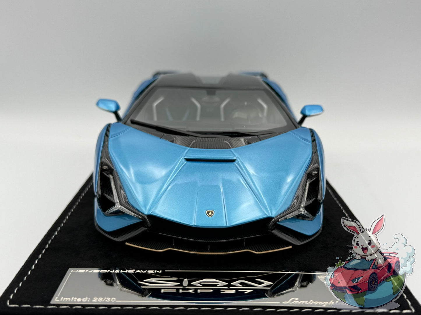HH Model 1:18 Lamborghini Sian FKP37 (Blue Uranus)