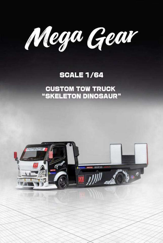 PREORDER Mega Gear 1:64 Custom Tow Truck (Skeleton Dinosaur)