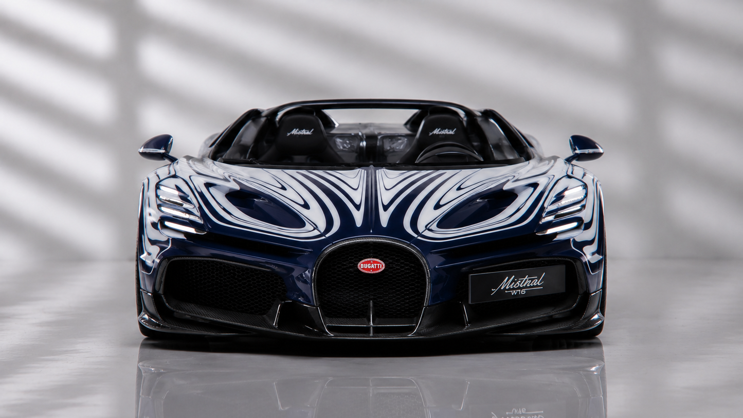 PREORDER 1:18 Bugatti Mistral W16 (LO'R BLANC)