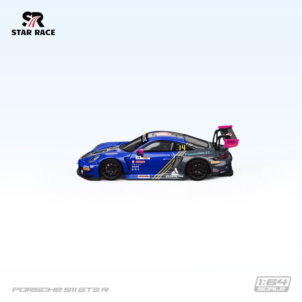 PREORDER SR 1:64 Star Race Porsche 911 GT3 R - Blue