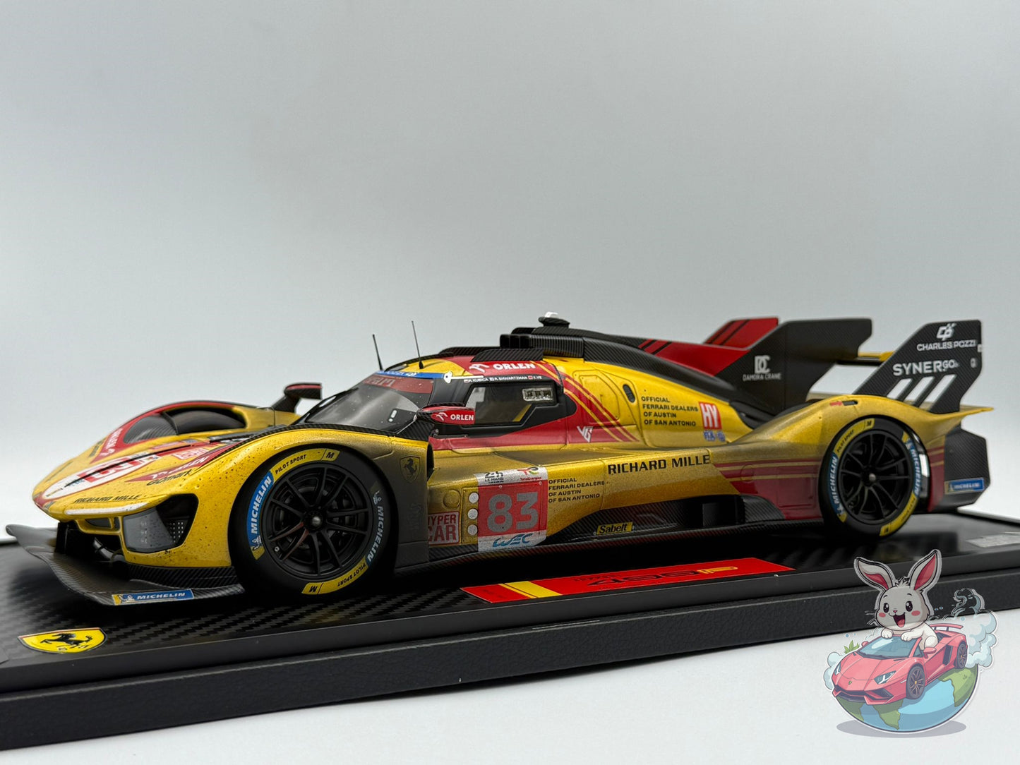BBR 1:18 Ferrari 499P car n. 83 - Le Mans 2024 (DIRTY VERSION)